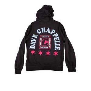 Dave Chappelle United Center Chicago Tour Hoodie Black Mens Sweatshirt Mens Sz M